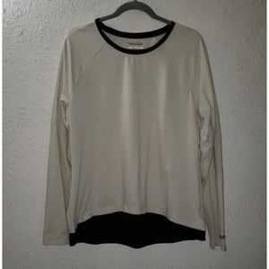 Columbia Omni-Wick Sz L Large Advanced Evaporation Cream Shirt Top Soft Stretch